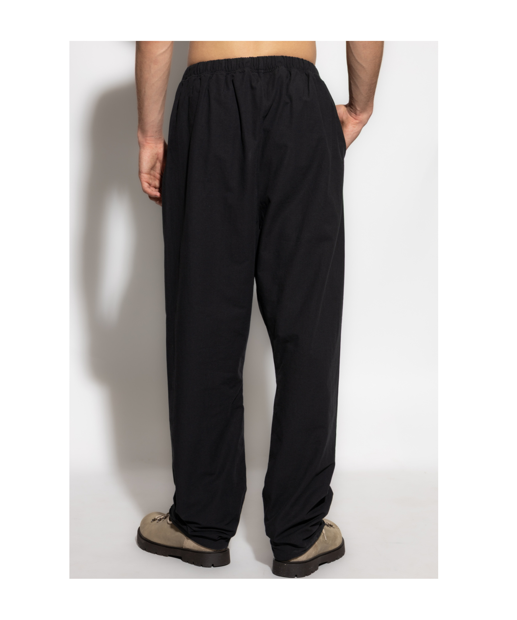 Essentials Drawstring-fastening Sweatpants In Black