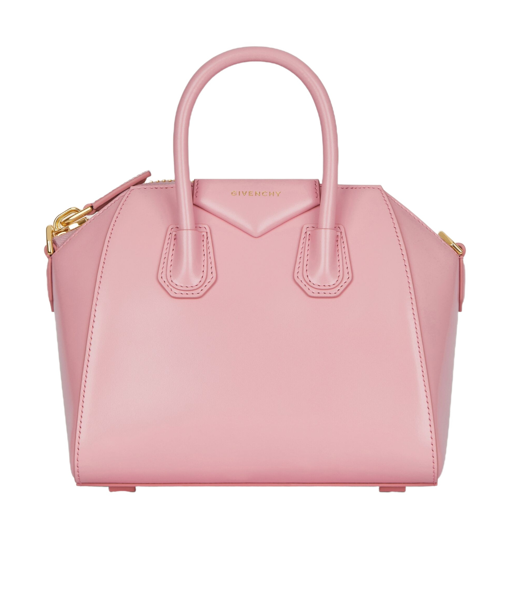 Givenchy Antigona Mini Top-handle Bag In Patent Leather In Pink