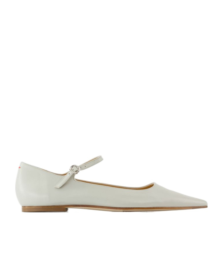 Aeyde Cleo Mary Jane Flats In White