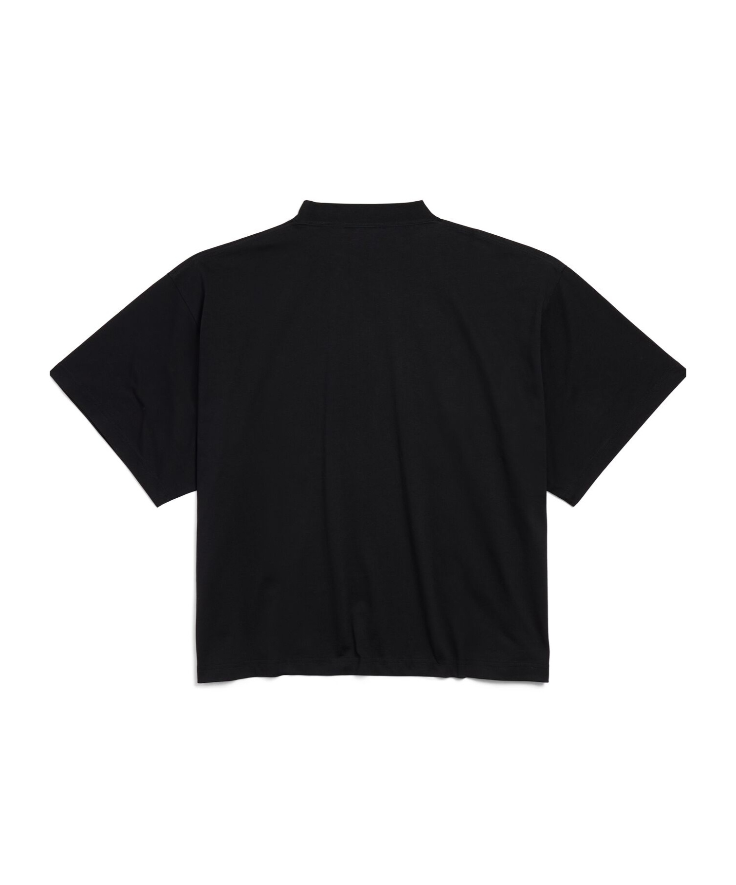 Balenciaga Paris Strass Short T-shirt In Black