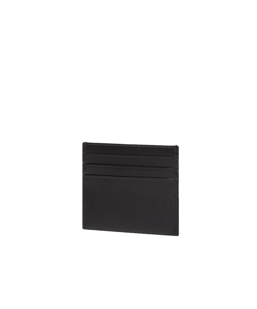 Fendi Ff Diamonds Open Top Card Case In Black