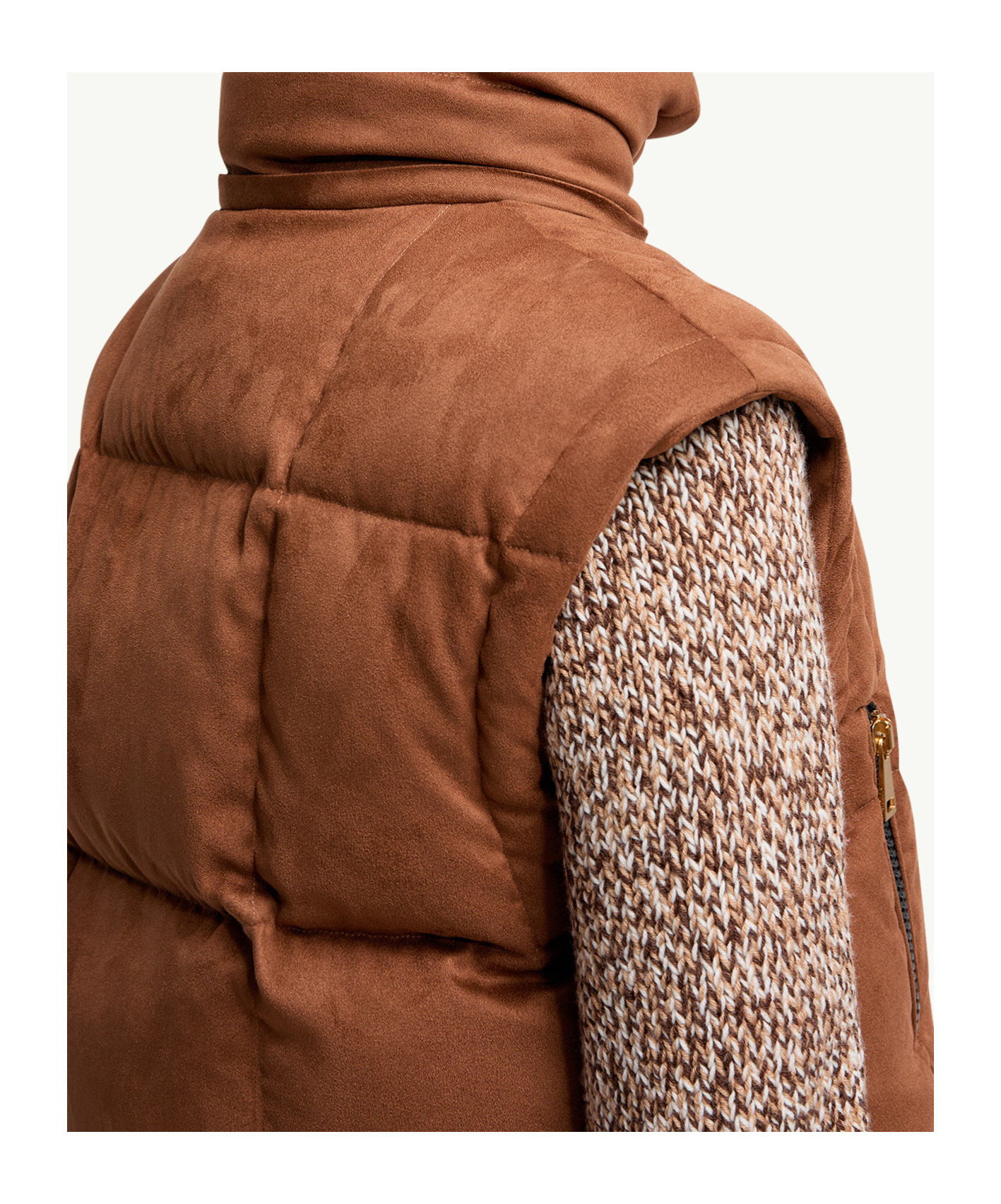 Moncler Paterne Convertible Short Down Jacket With Detachable Hood In Brown