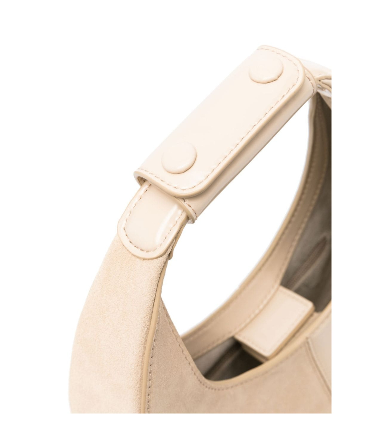 Staud Moon Split Mini Top Handle Bag In Nude