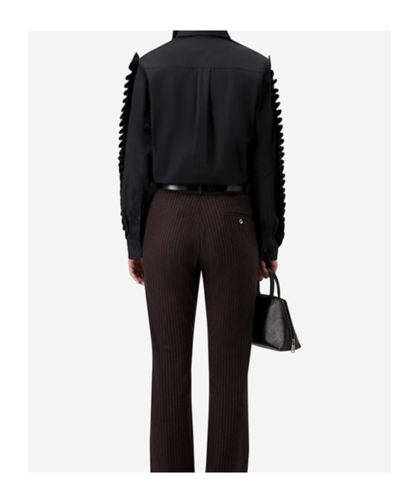 Coperni Long Sleeve Shirt In Black