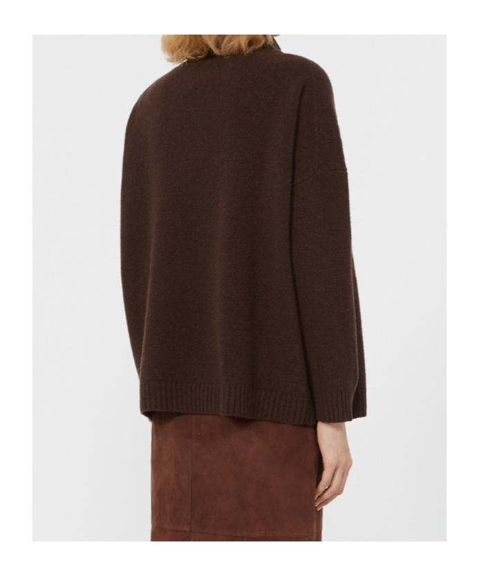Weekend Max Mara Wool Knit Turtleneck Jumper In Brown