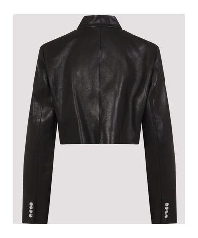 Khaite Samuelson Cropped Jacket In Brown