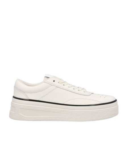 Jil Sander Everyday Leather Sneakers For Women In White