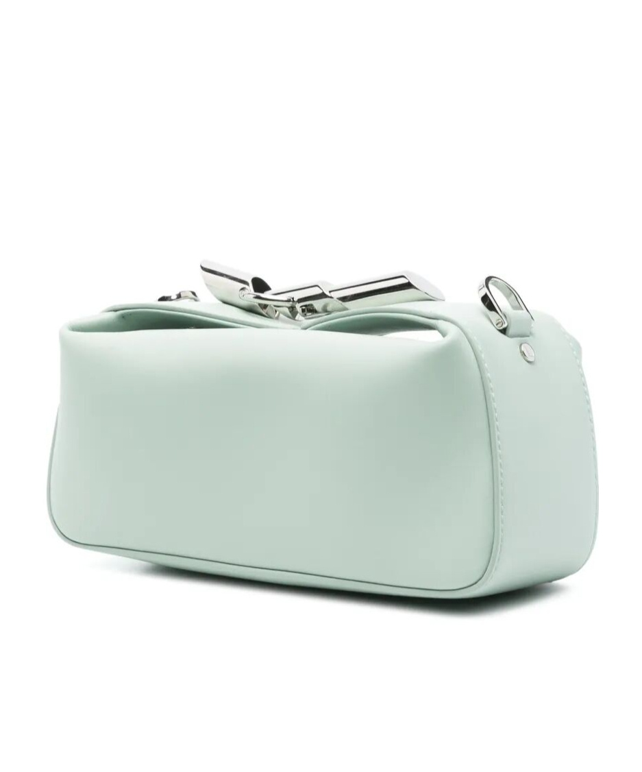 Shop Lanvin Zippered Handbag In Green