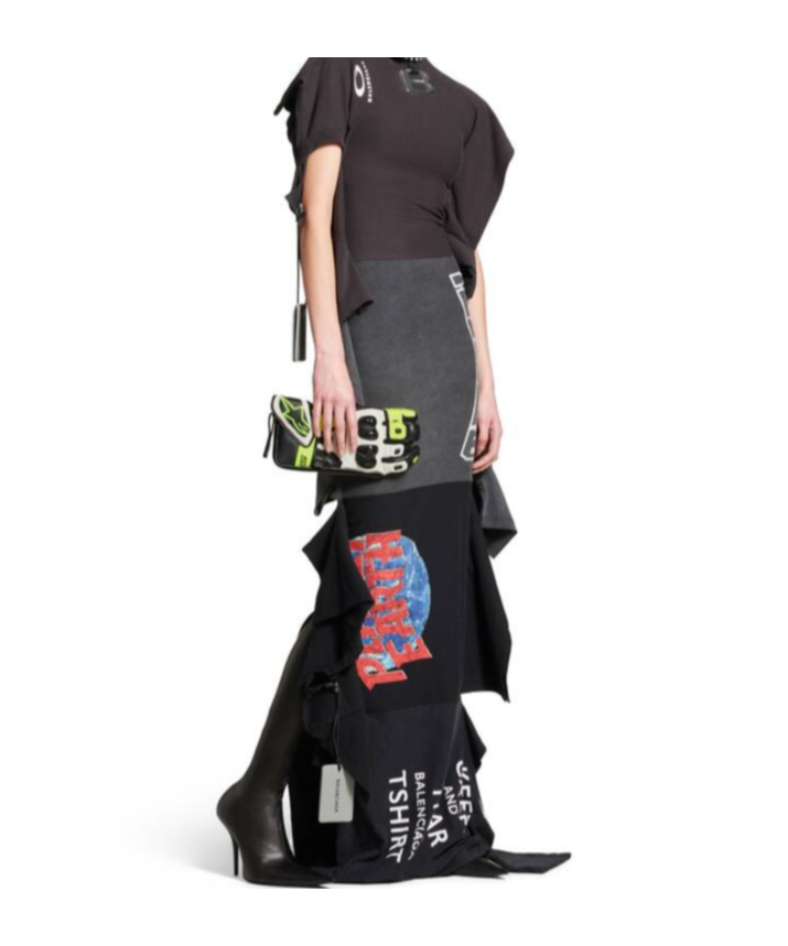 Balenciaga Women's Twisted Dress In Black In Black