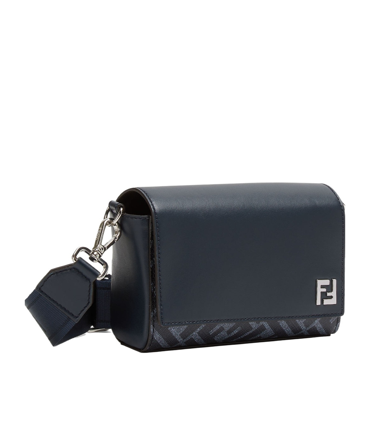 Fendi Ff Squared Compact Tote In Black