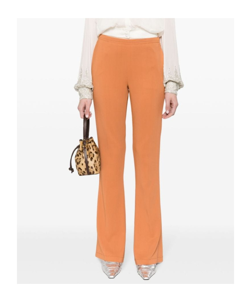 Shop Forte Forte Pressed-crease Tailored Trousers