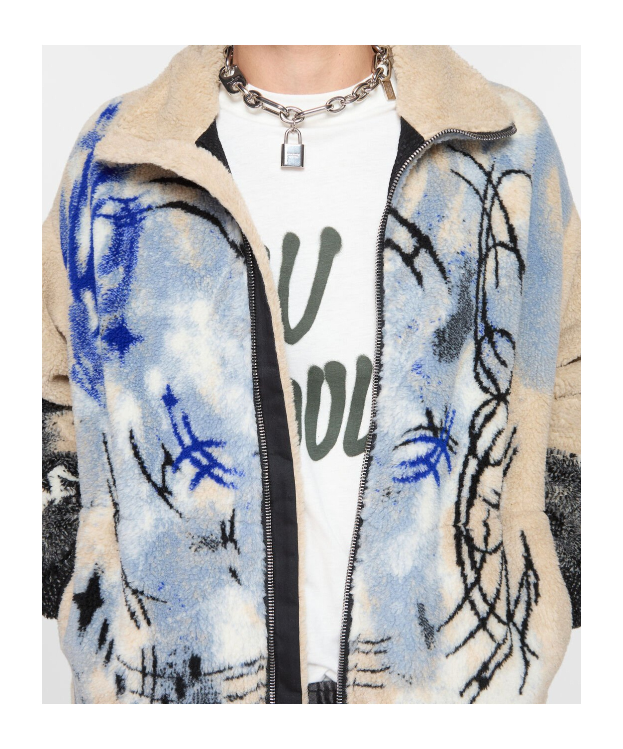 Acne Studios Long-sleeved Casual Jacket In Nude