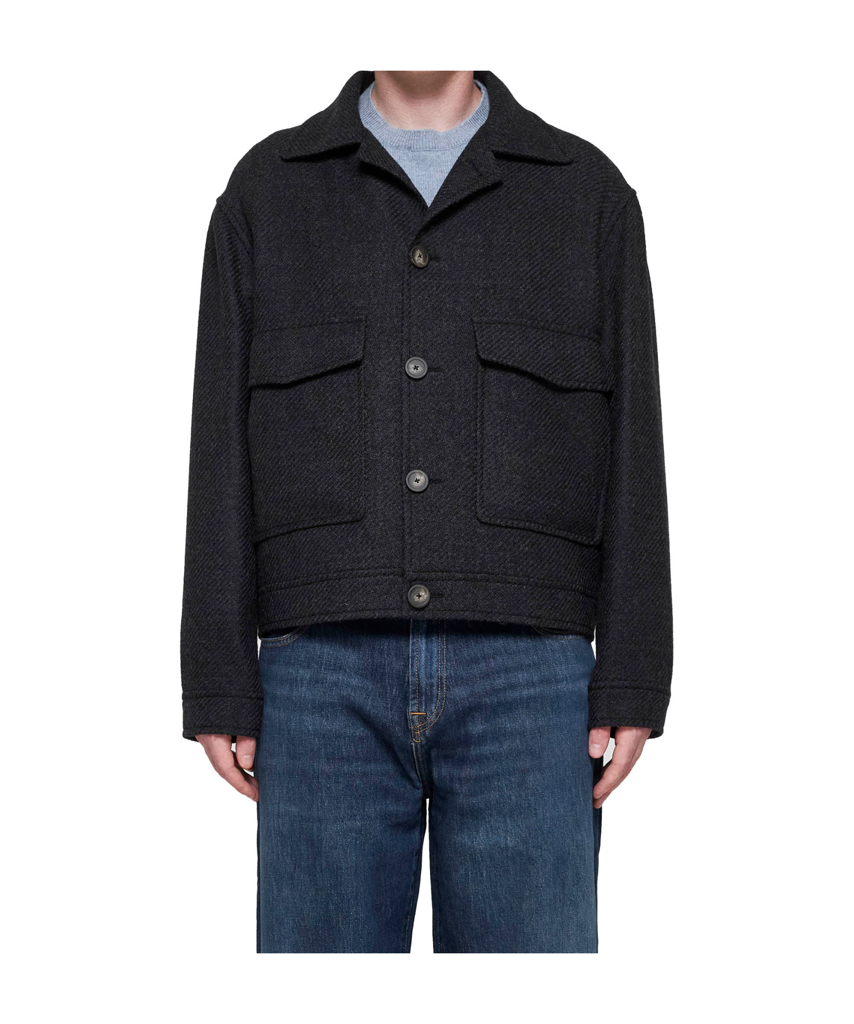 TAGLIATORE TAGLIATORE LONG-SLEEVED BUTTON-UP COAT
