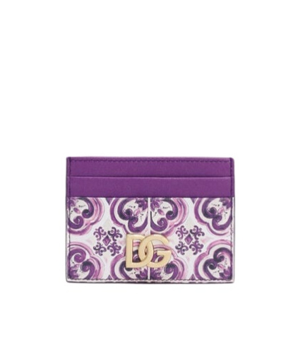 Dolce & Gabbana Dolce Gabbana Majolica-printed Card Holder