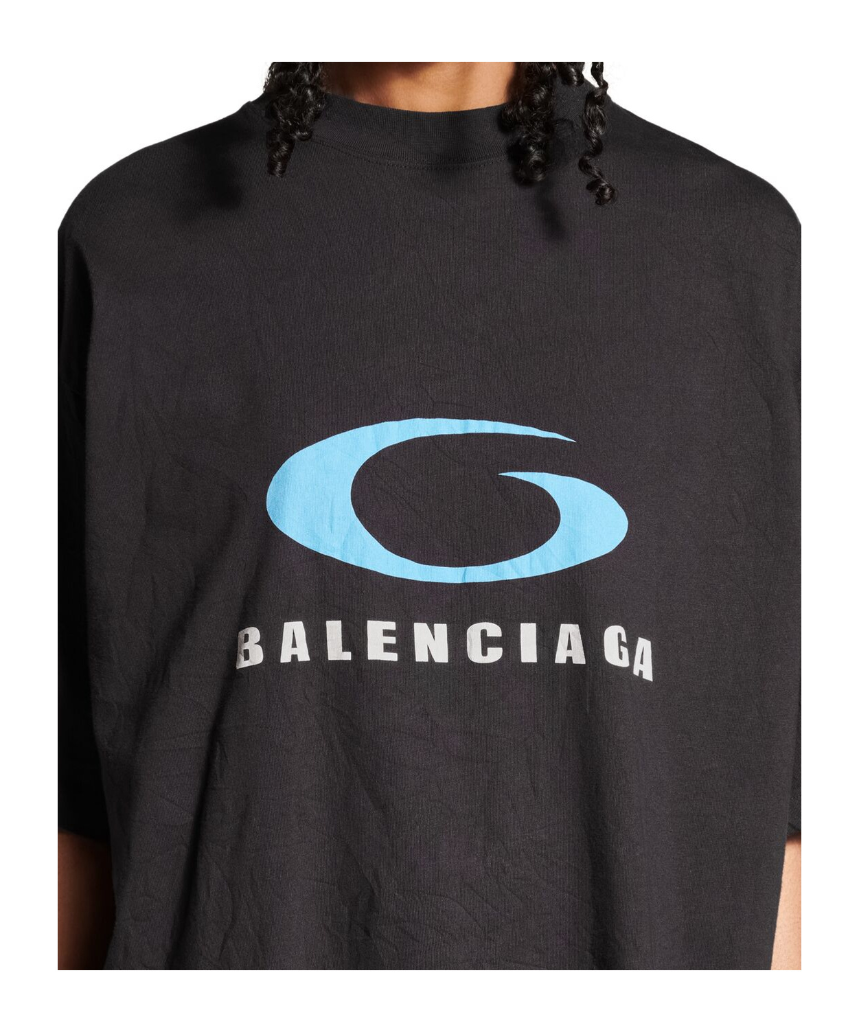 Balenciaga Printed T-shirt In Black