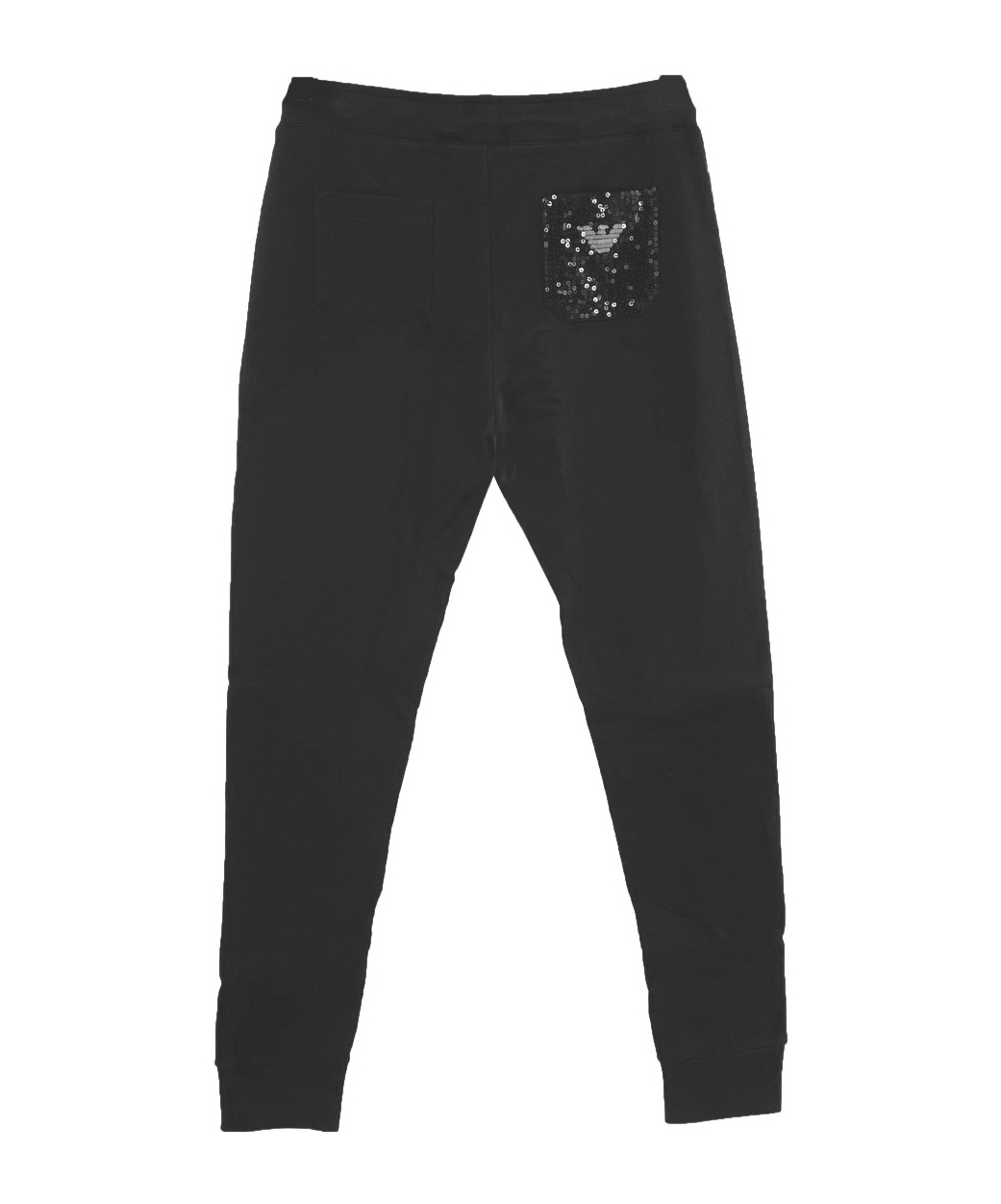 Shop Armani Jeans Drawstring Waist-edge Sweatpants In Black