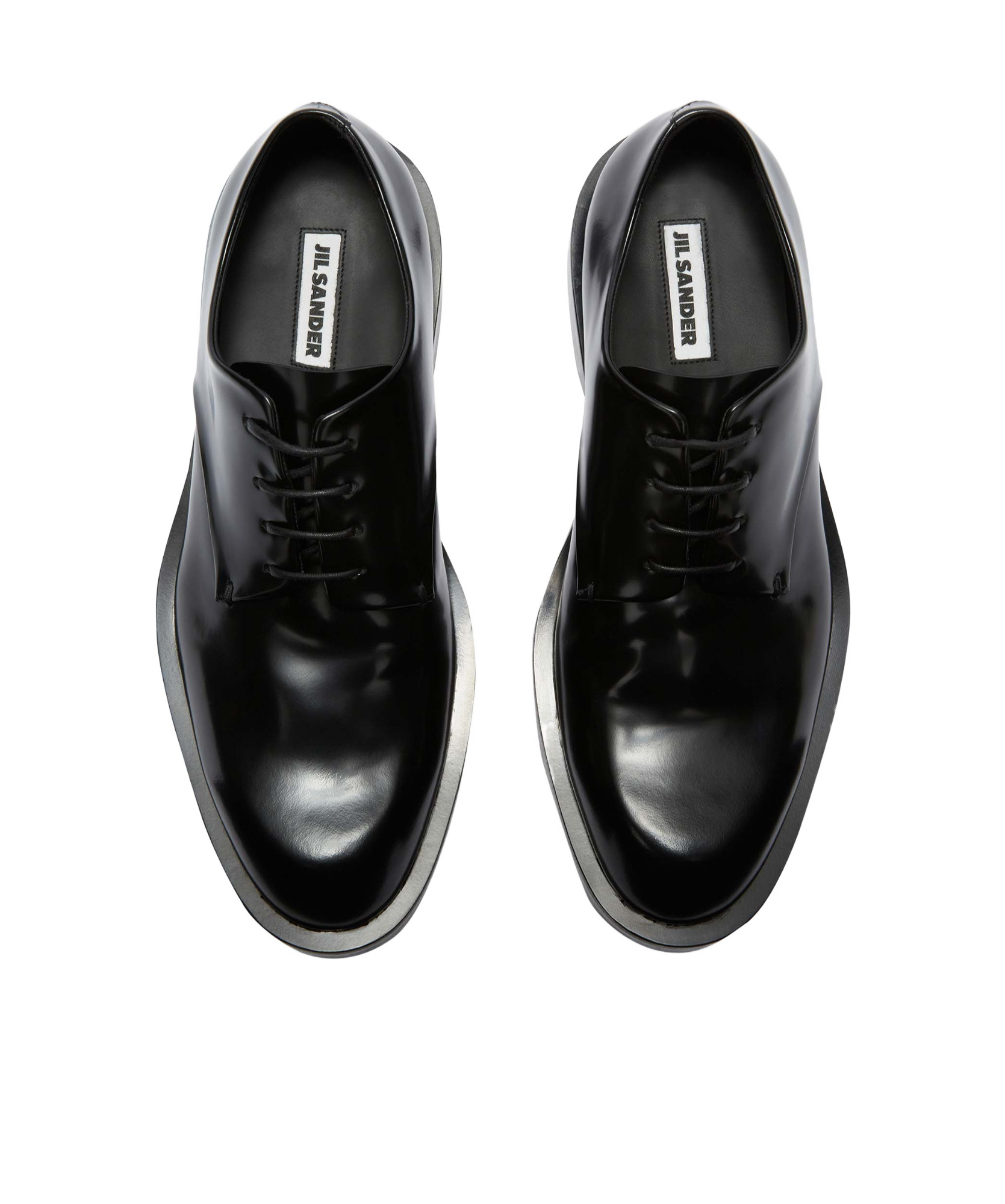 Jil Sander Studded Leather Clogs With Chunky Sole In Black
