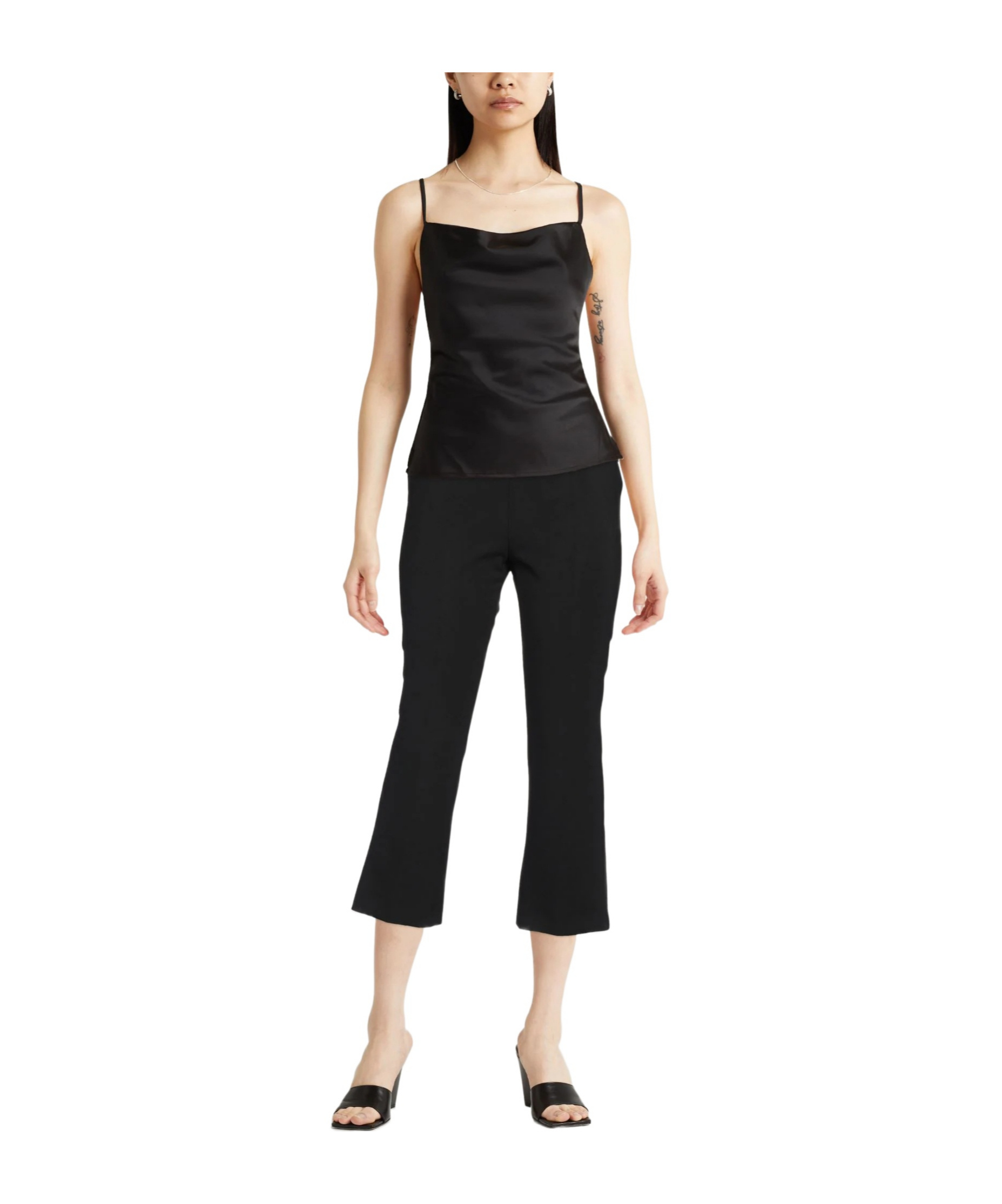 Max Mara Basic Bootcut Dress Pants In Black