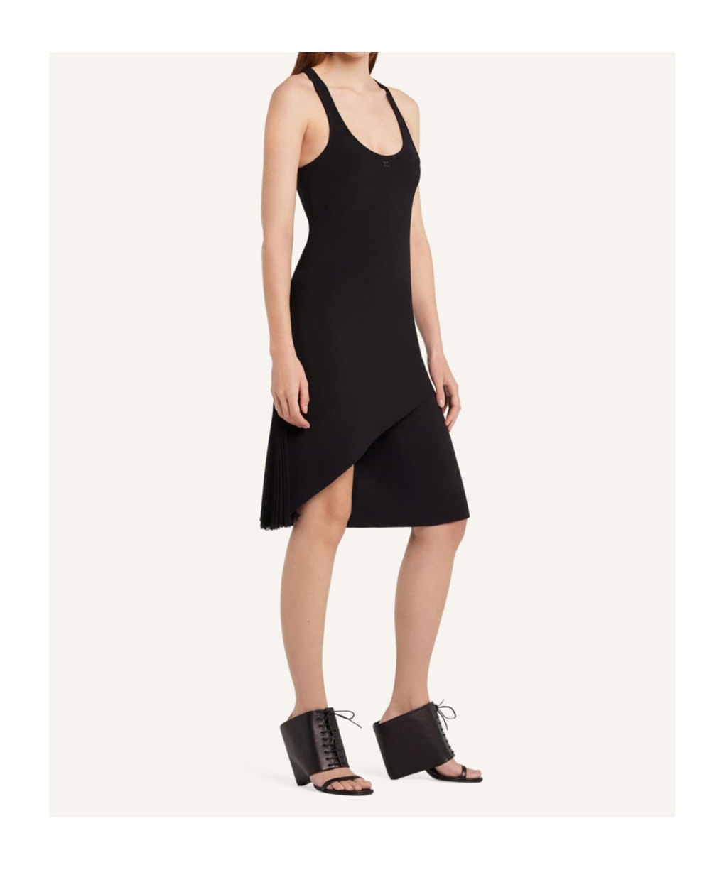 Courrèges Infinity Pleats Crepe A-line Dress