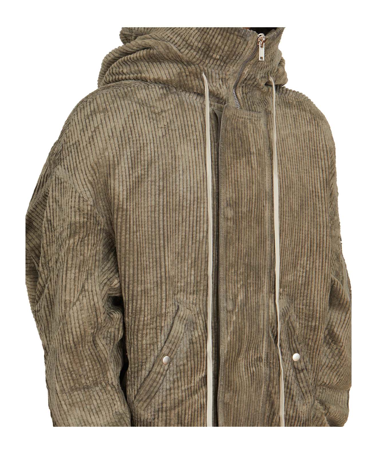 Rick Owens Drkshdw Long-sleeved Pilot Jacket In Brown