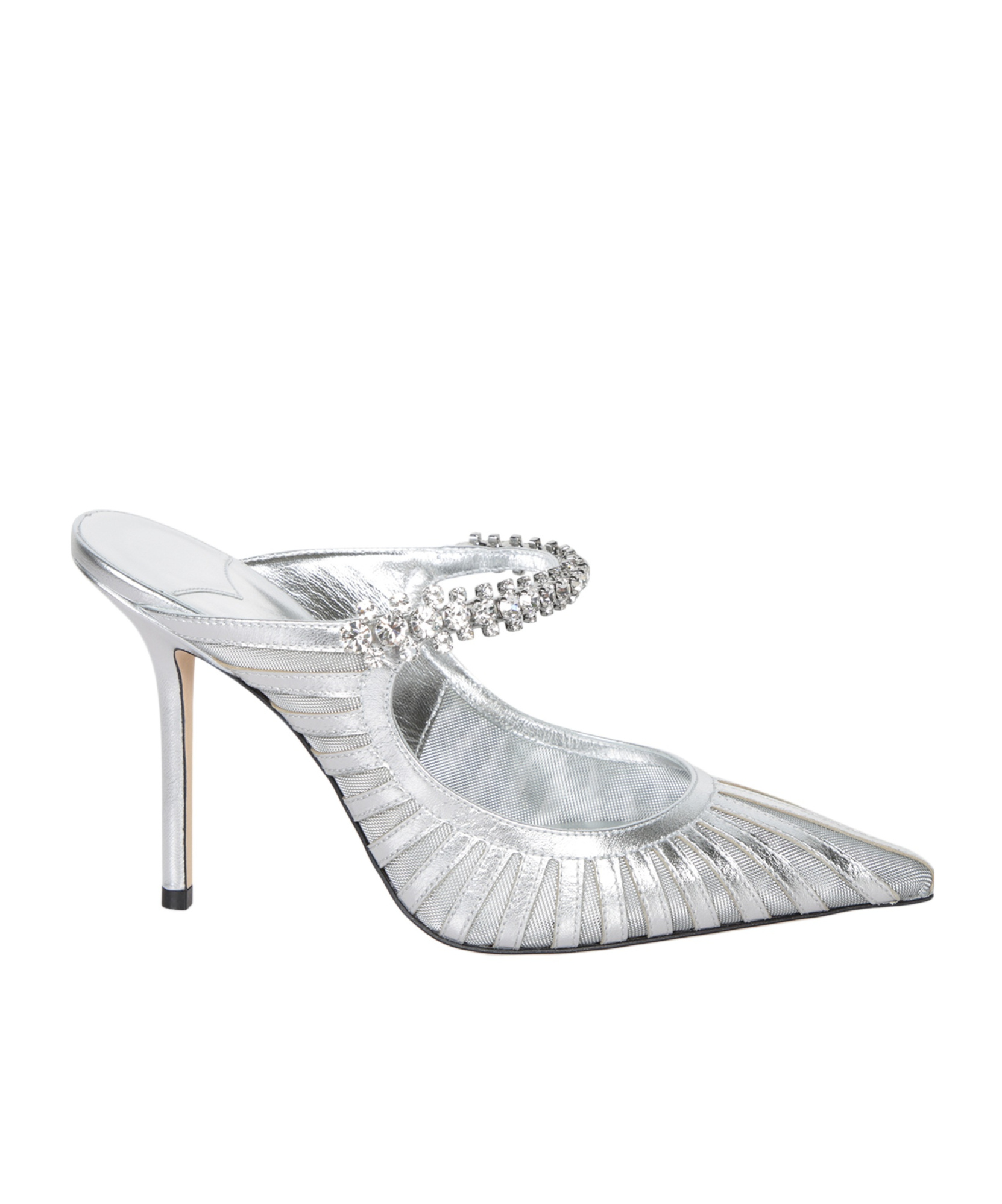 Jimmy Choo Pointed High-heeled Sandals In Gray