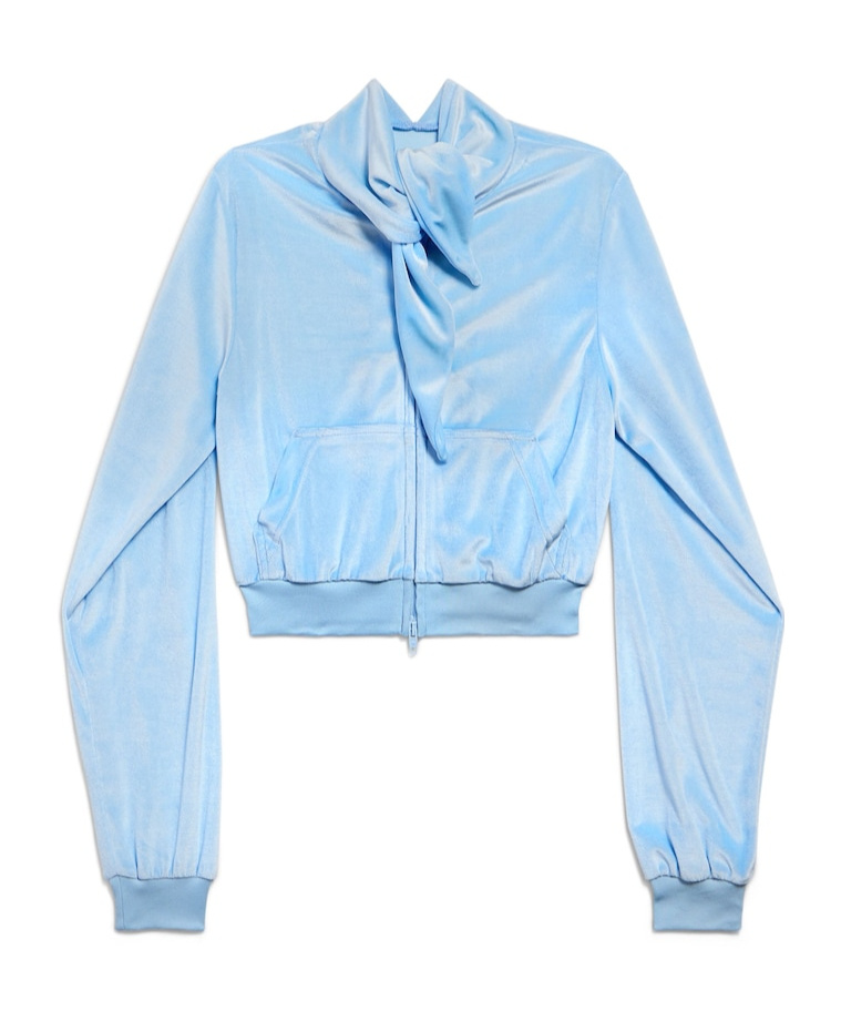 Balenciaga Women's Back To Front Top In Sky Blue In Blue