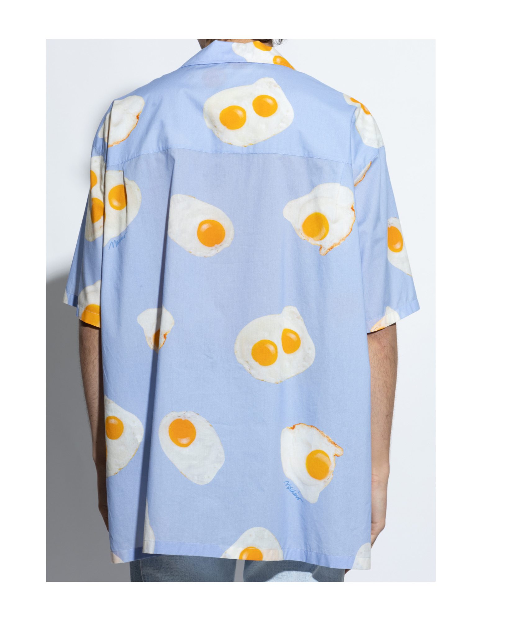 Moschino Single-breasted Shirt In Blue