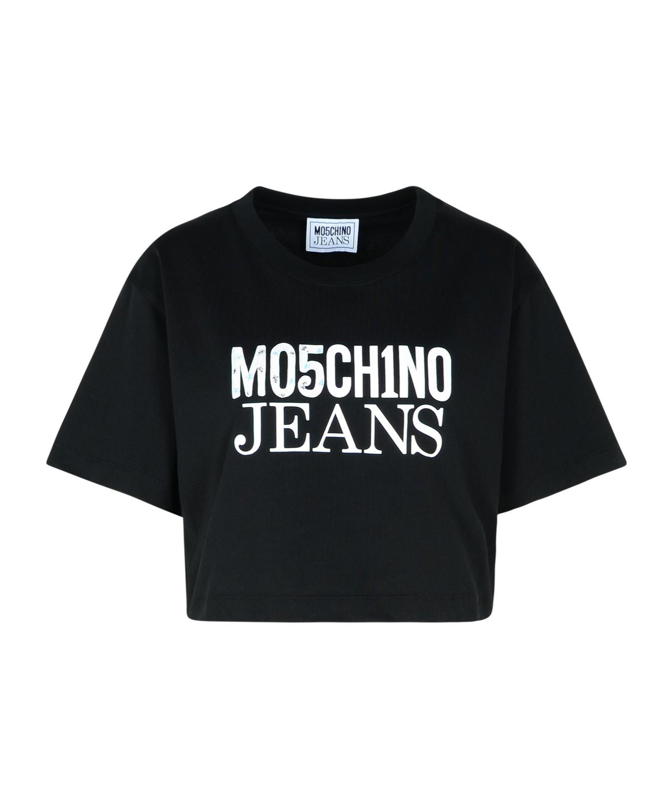 Moschino Jeans Woman T-shirt Black Size S Cotton In Black