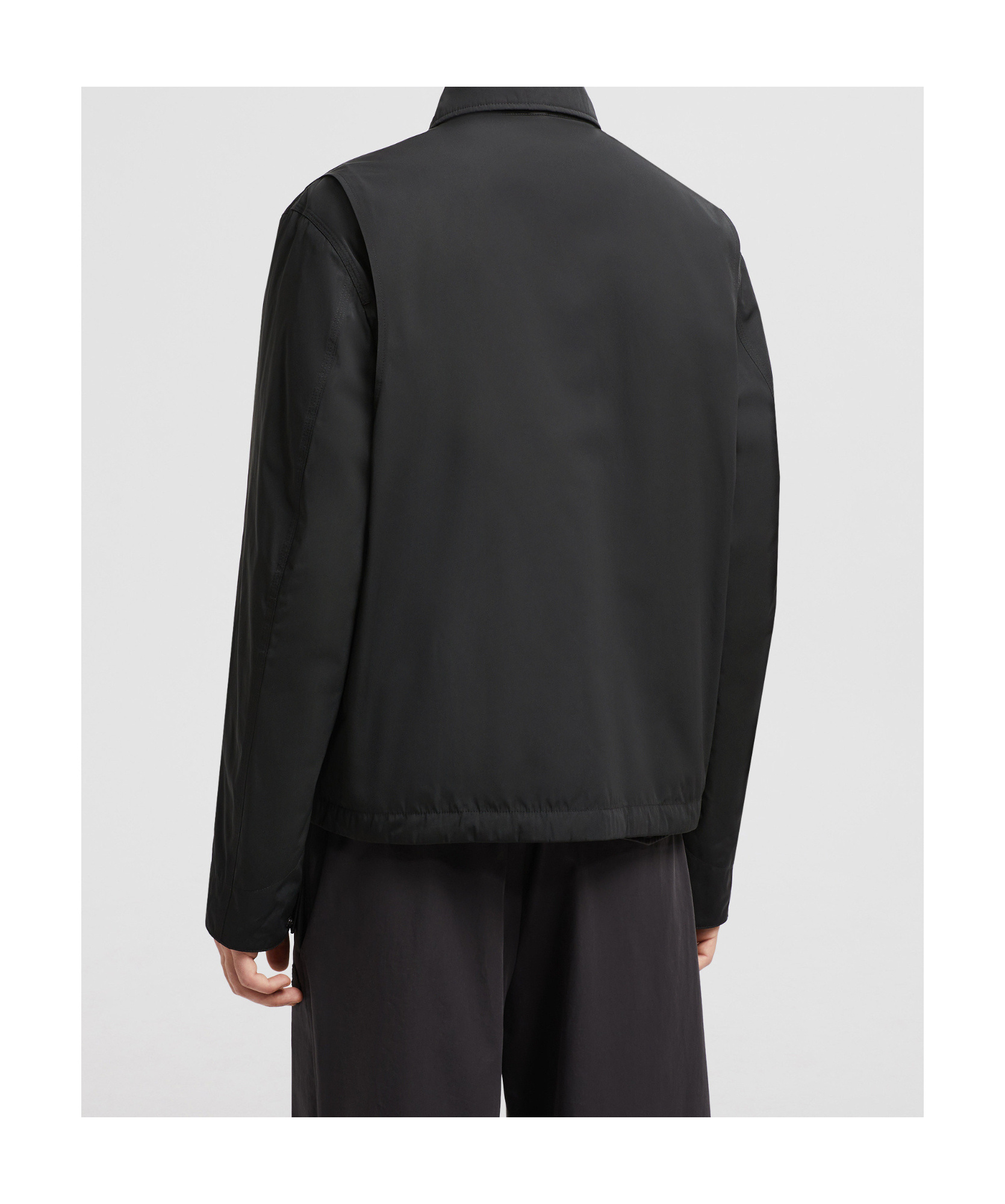 Moncler Doudoune-chemise Réversible Cidone In Black