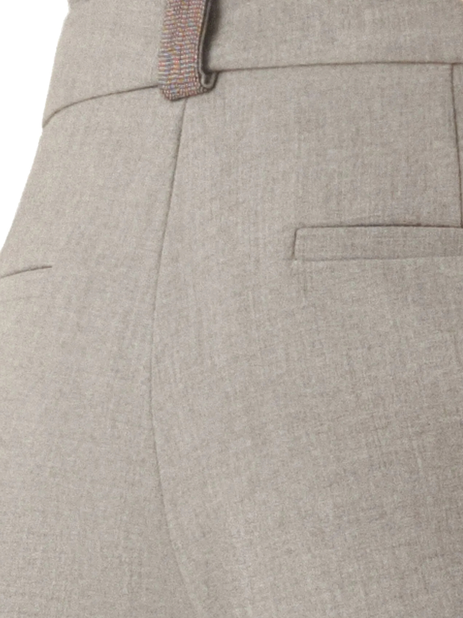 Fabiana Filippi Montefalco Techno Tailoring Trousers In Brown