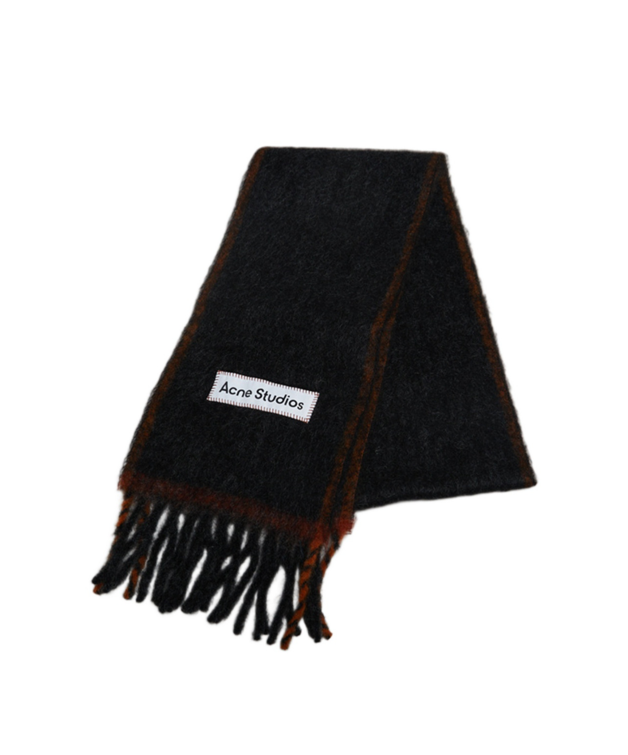 Acne Studios Alpaca Blend Scarf Scarves And Foulards Black