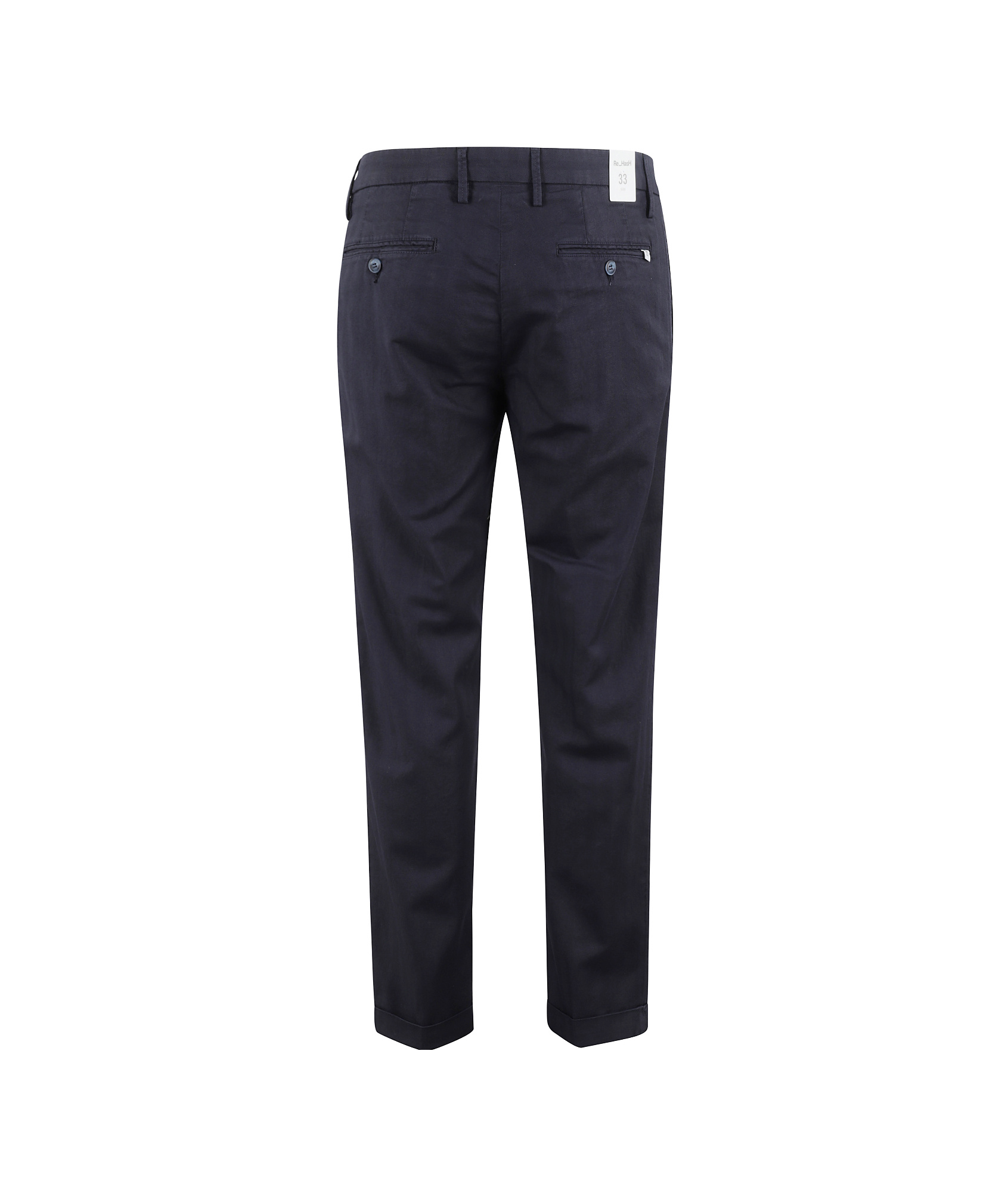 Re-hash Belt Loops Casual Pants In Black