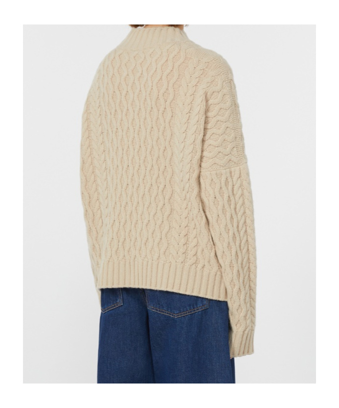 Weekend Max Mara Boxy-fit Wool Knit Jumper In Neutral