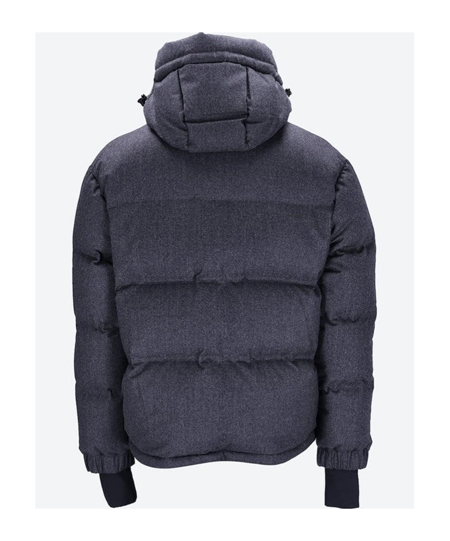 Moncler Elgon Corduroy Down Ski Jacket In Black