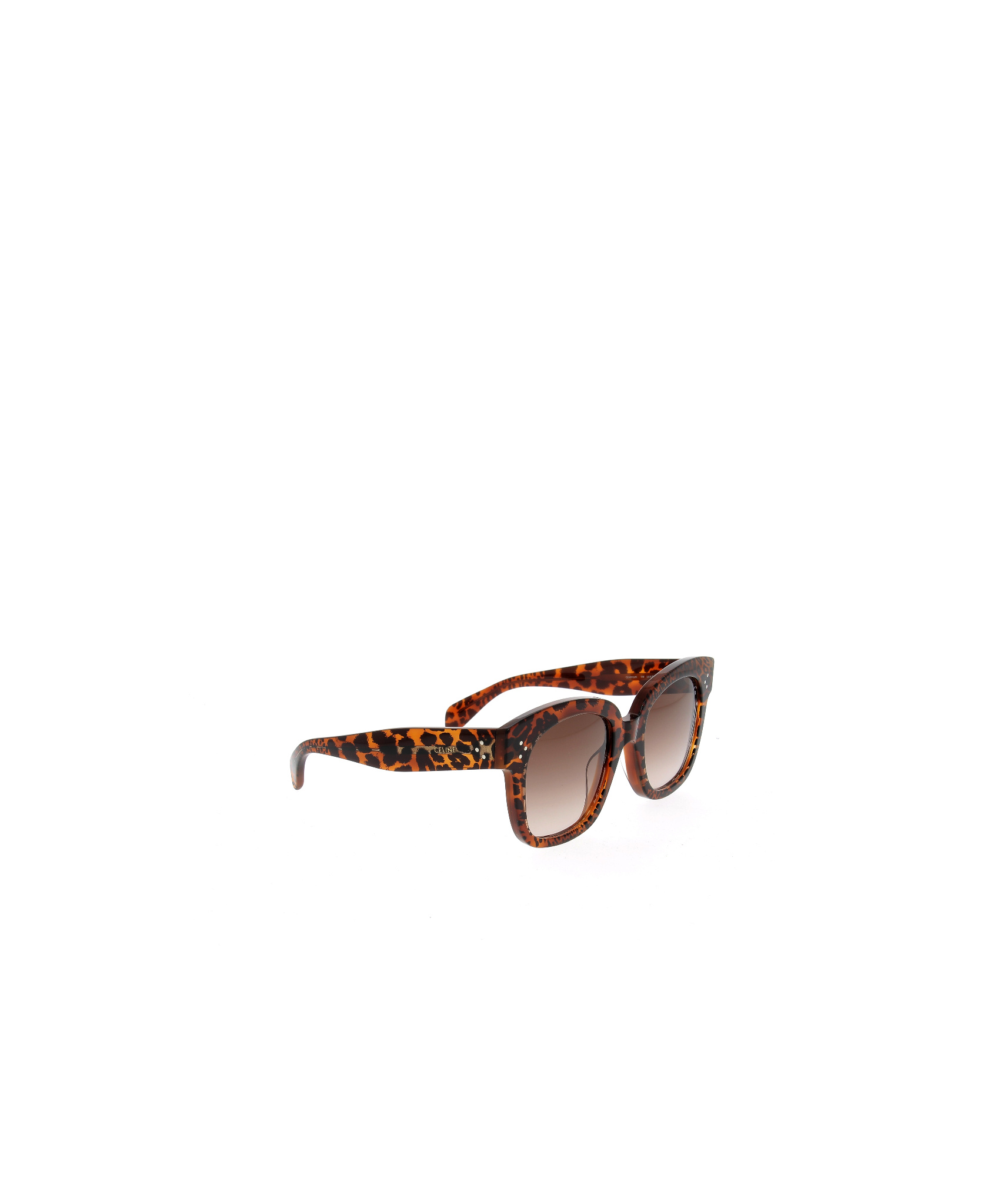 Celine Logo Sunglasses In Brown