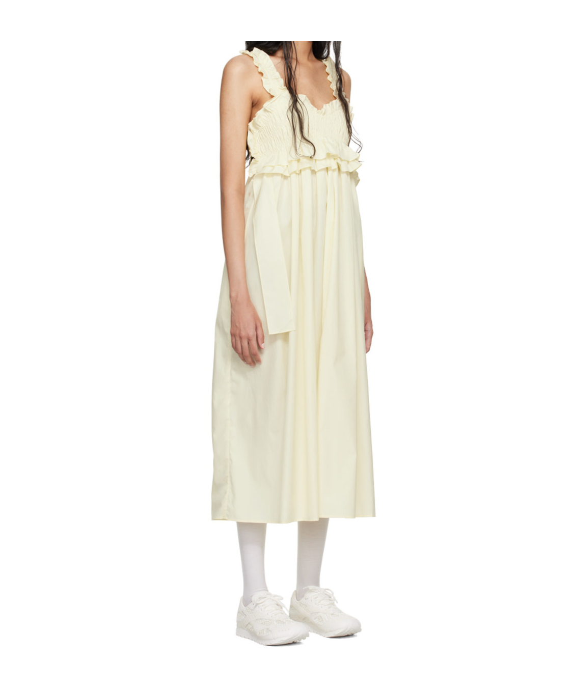 Cecilie Bahnsen Yellow Giovanna Midi Dress