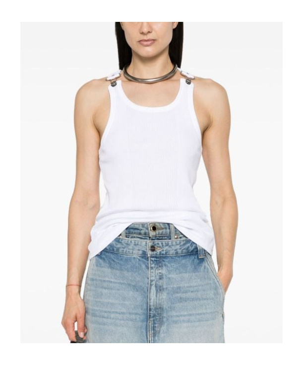 Shop Jean Paul Gaultier Round-neck Vest In White