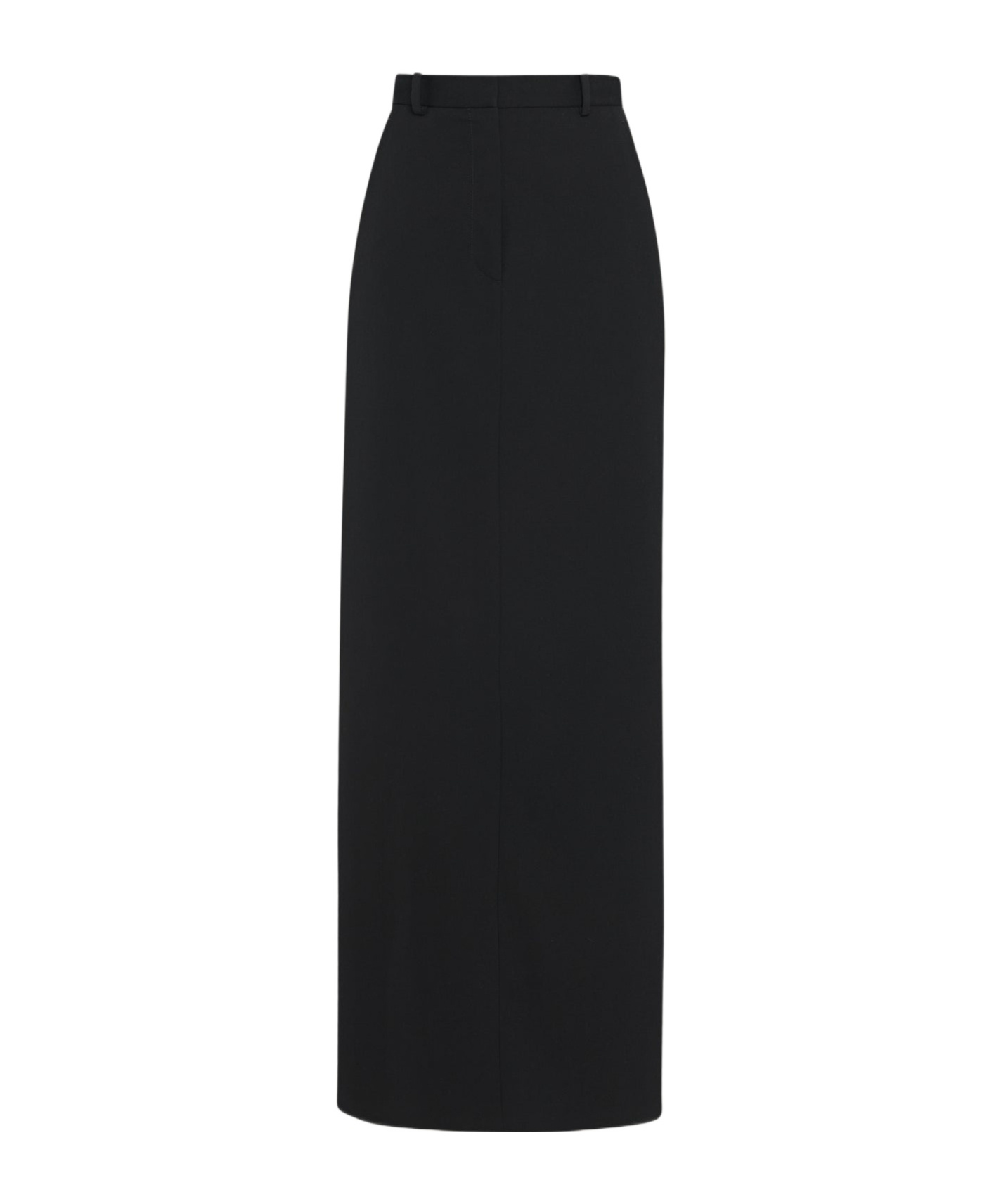 The Row A-line Wool Skirt In Black