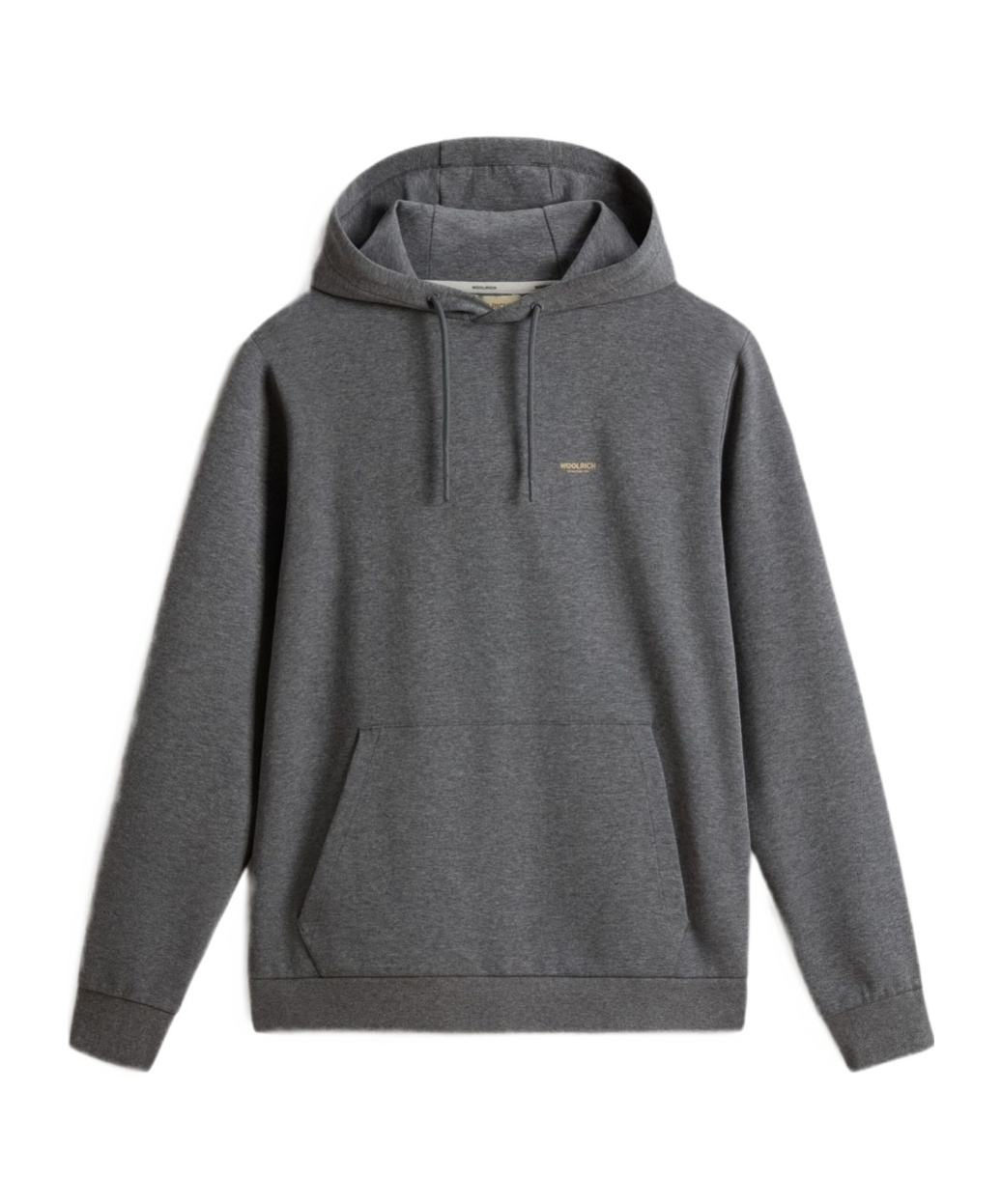 Woolrich Hooded Knitwear Sweater With Kangaroo Pocket In Gray
