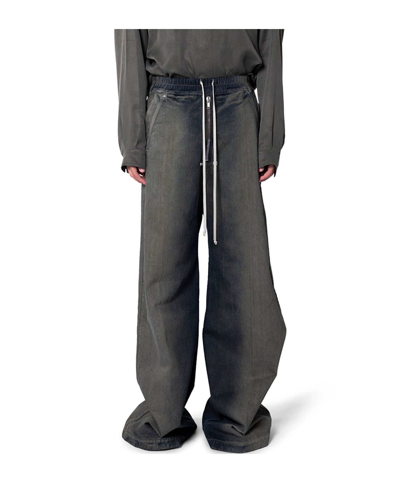 Rick Owens Drkshdw Drawstring Casual Pants In Black