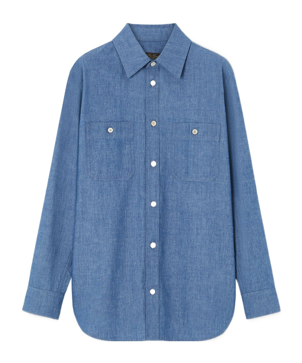 Loro Piana Wayne Shirt In Blue