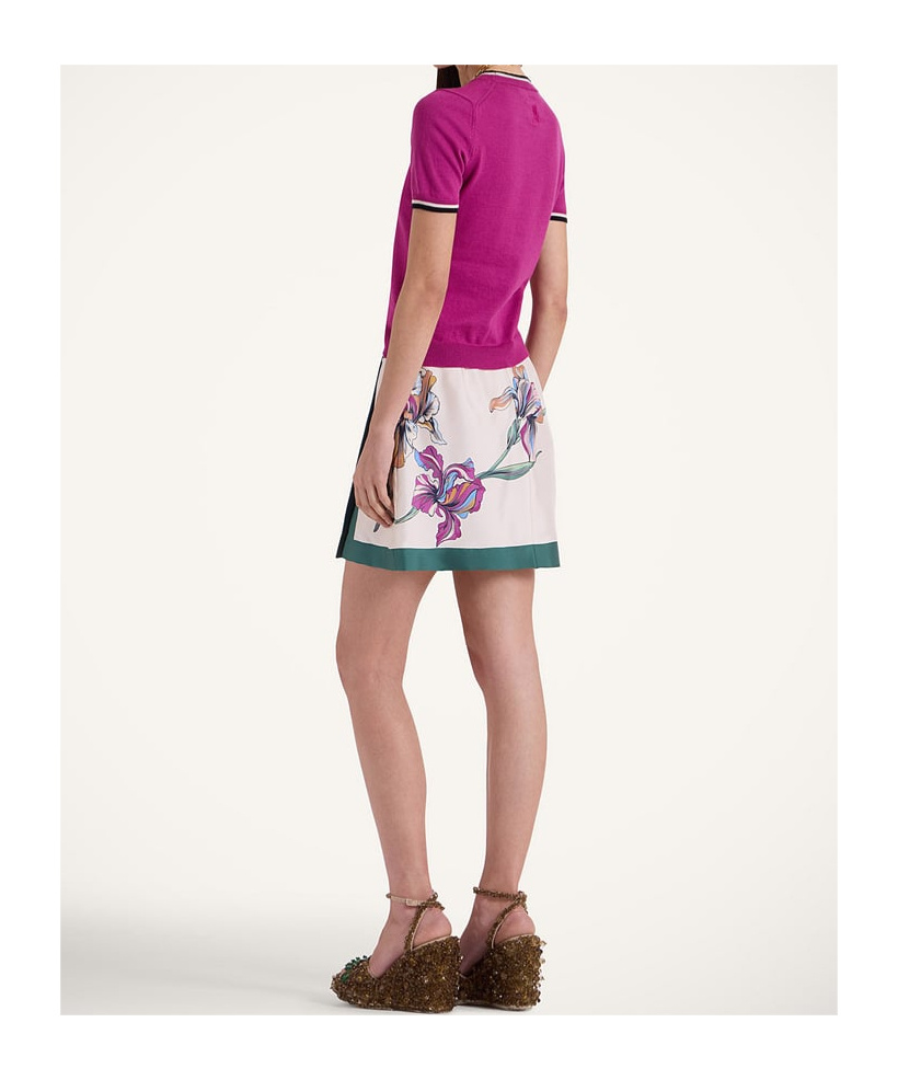 LA DOUBLEJ MINI FOULARD SKIRT