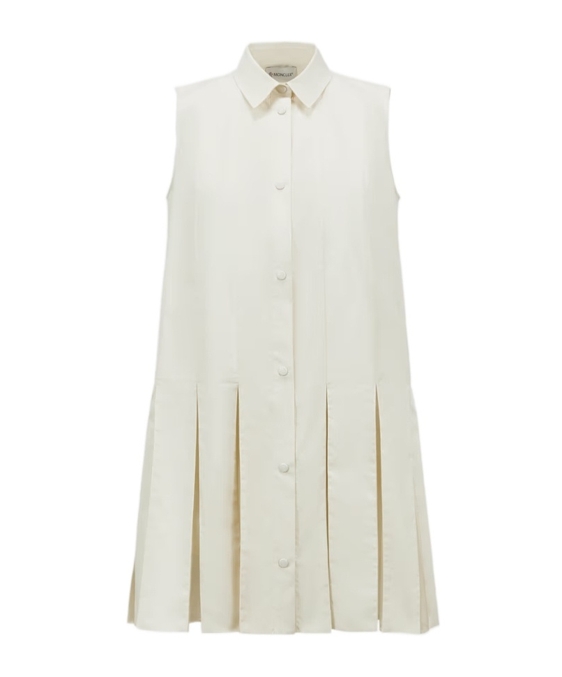 Moncler Cotton  Silk Mini Shirt Dress