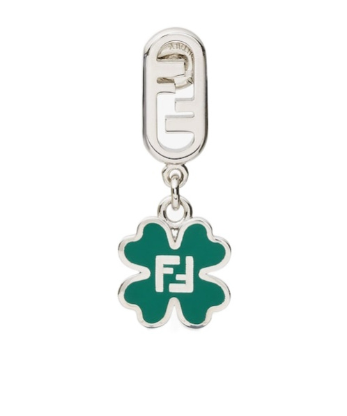 Fendi Silver-coloured Earring In White