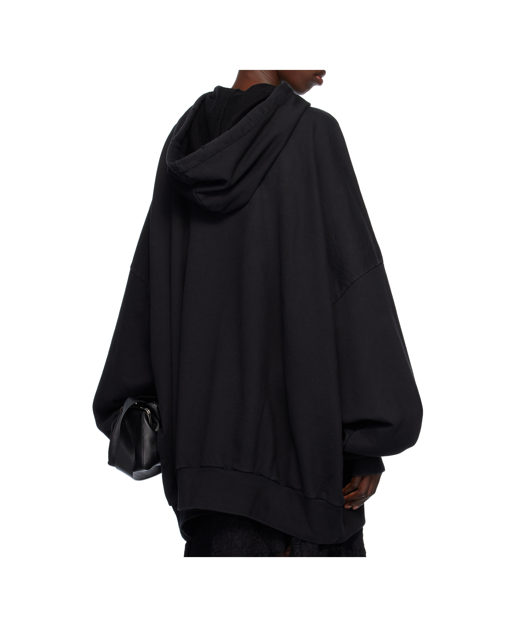 Vaquera Black Giant Hoodie In Black