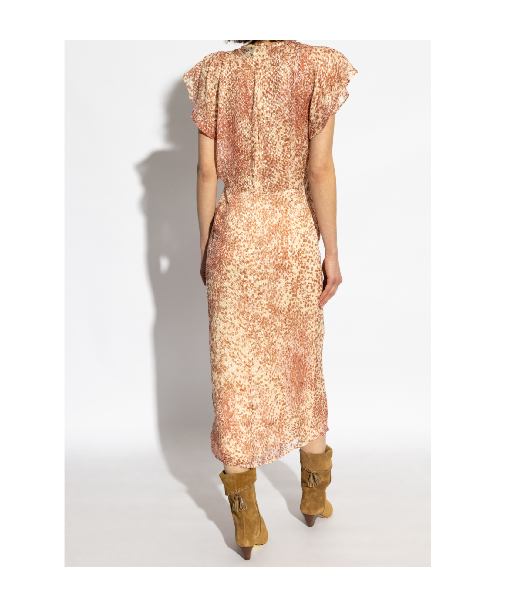 Isabel Marant V-neck Dress In Nude