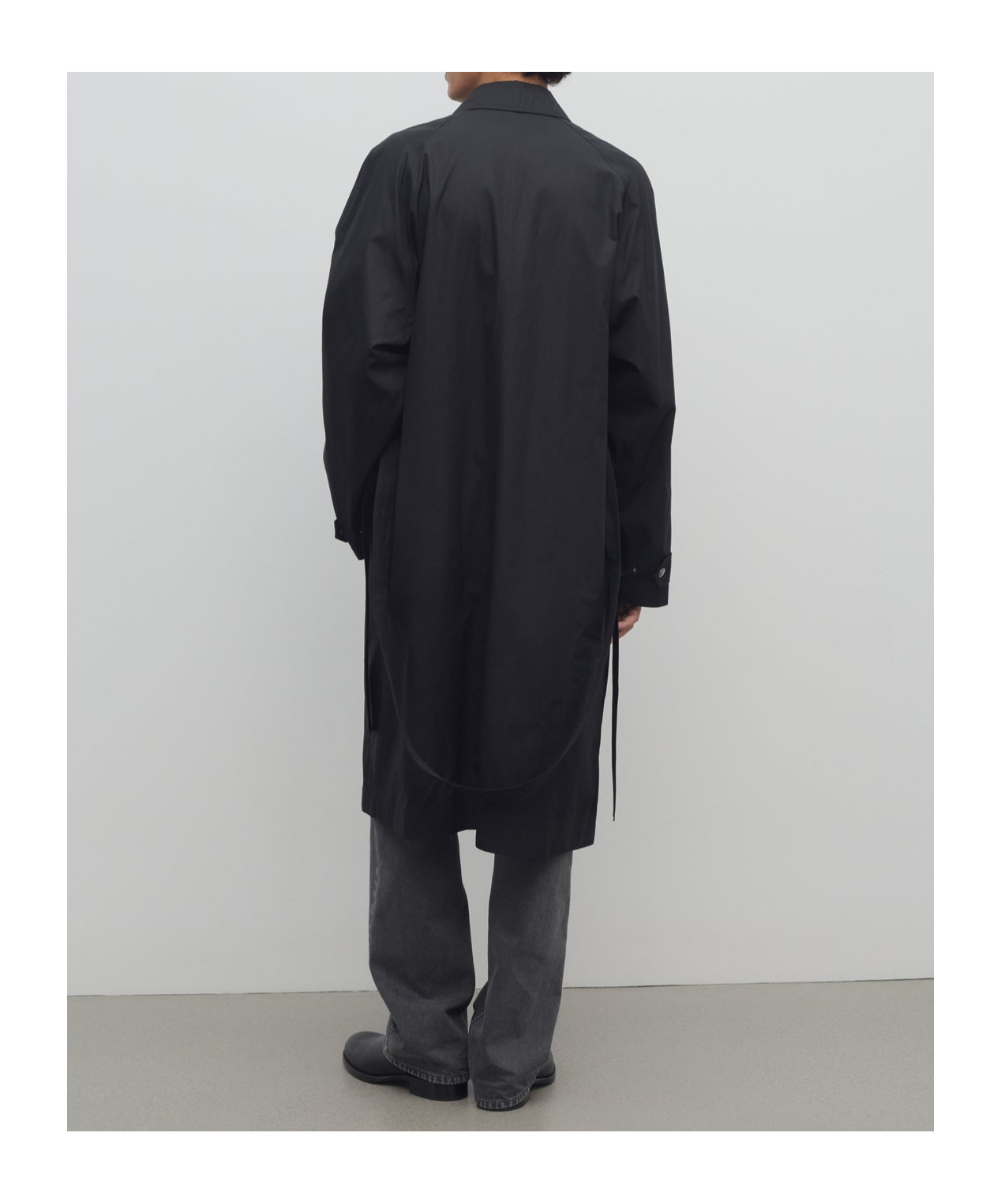 The Row Eugene Cotton Windbreaker In Black