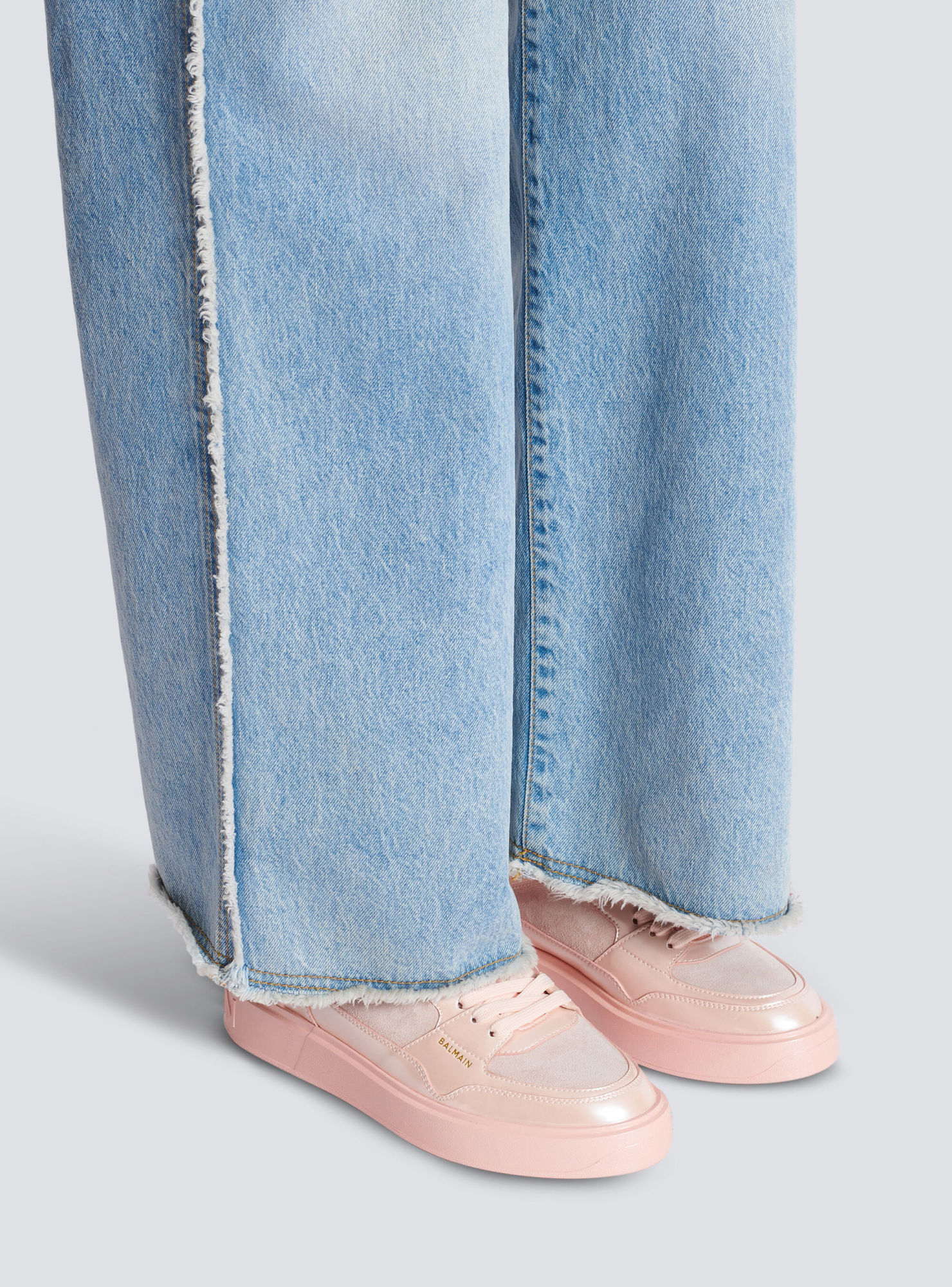 Balmain Iridescent B-court Flip Trainers