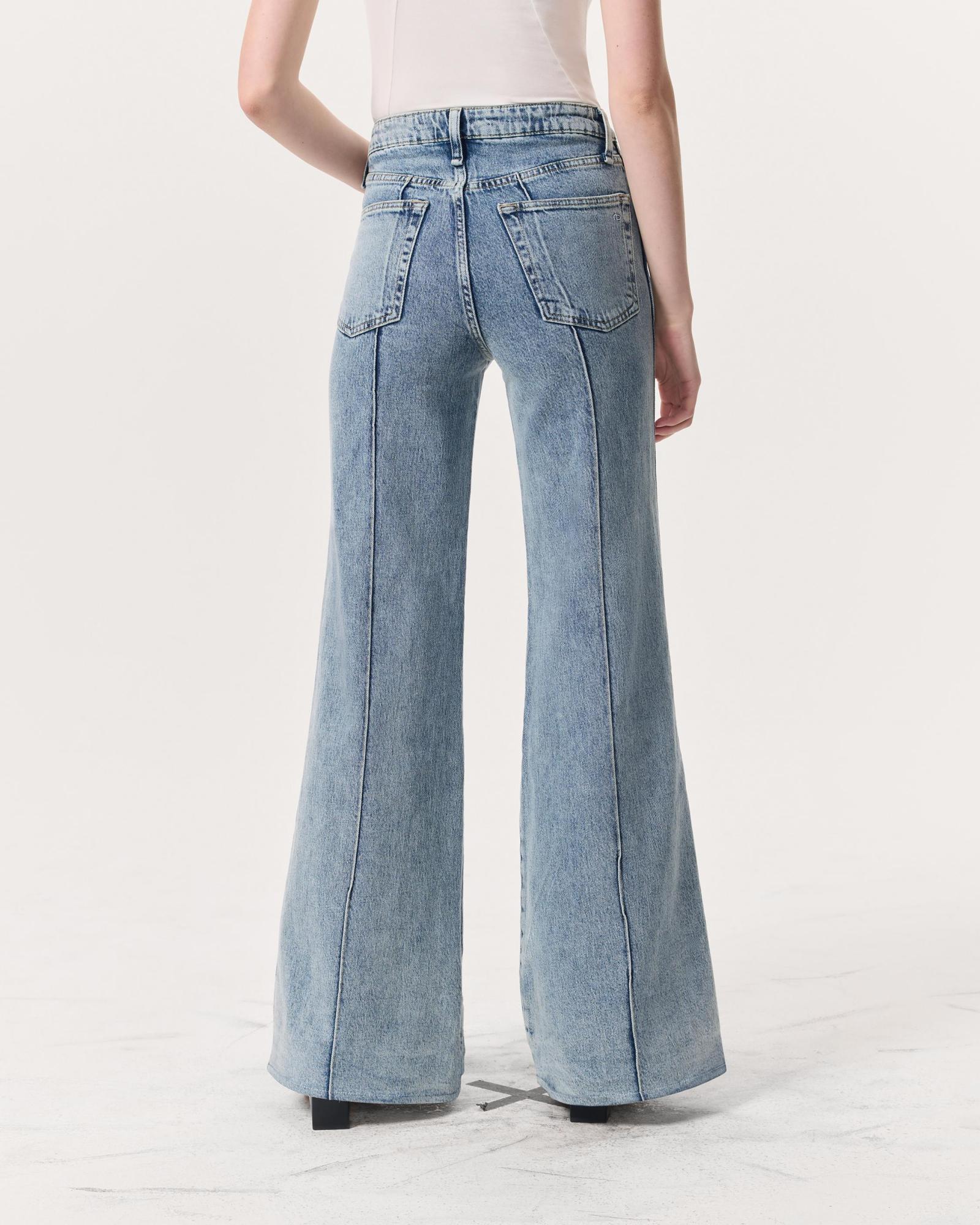 Rag & Bone Skylar High-rise Trouser Jeans In Light Indigo