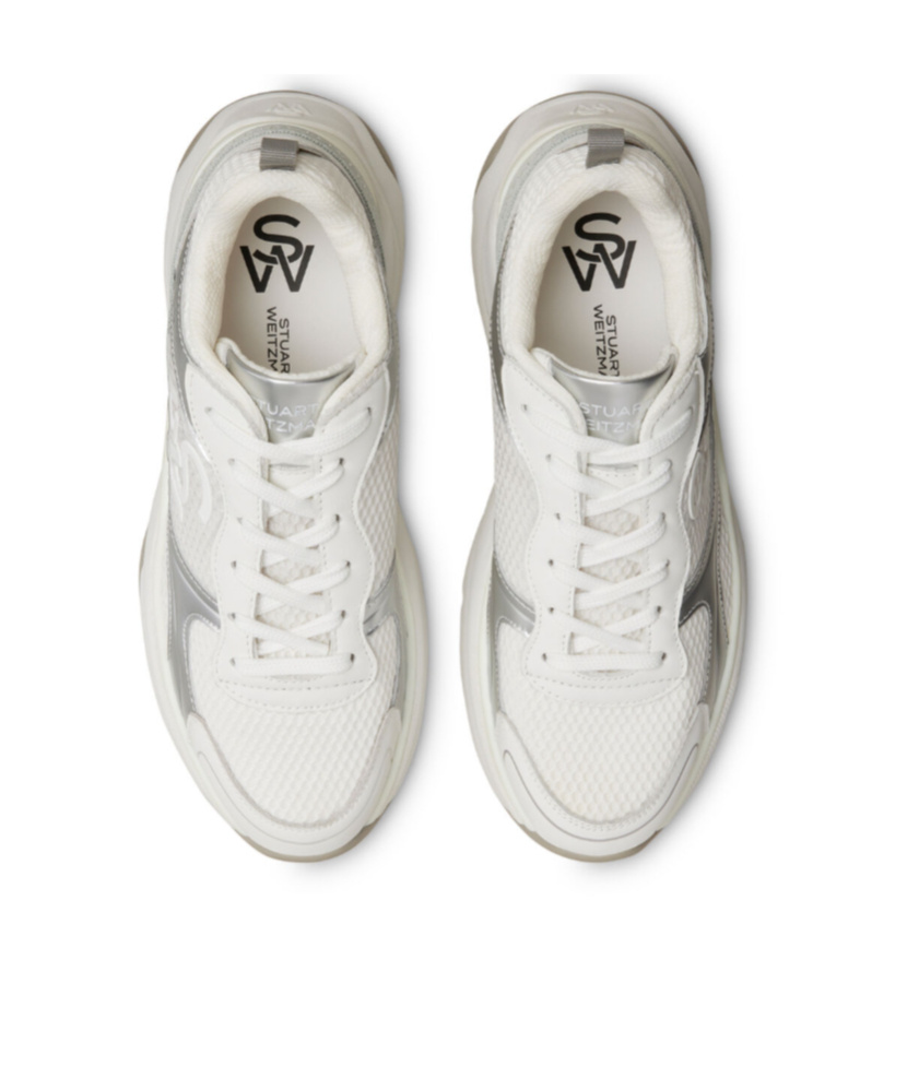 Stuart Weitzman Sw Trainer Sneakers In White